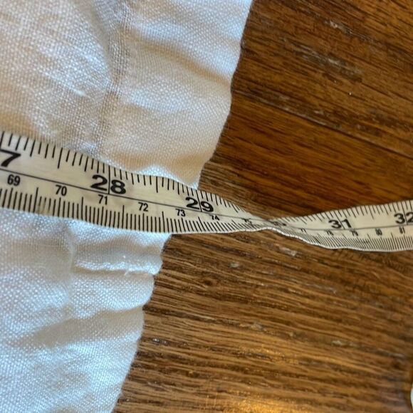 H Halston NWT white 100% linen boyfriend blazer small - Picture 10 of 14